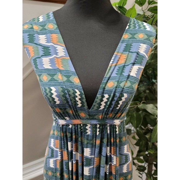 Rachel Pally Women's Multicolor Modal Sleeveless V-Neck Long Maxi Dress Size S - Picture 5 of 11